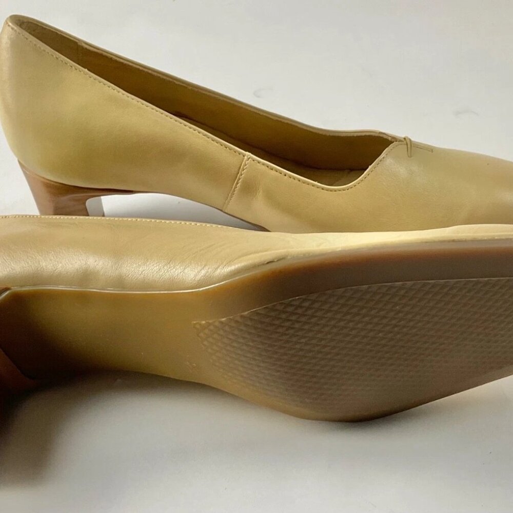 Ara brand, beautiful genuine leather shoes pumps, beige color, size 7 US (37 EU) - Picture 3 of 6